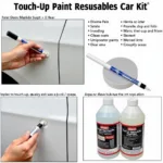 DIY Car Paint Chip Repair Kit Application