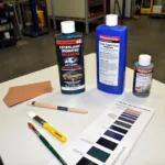 DIY Car Paint Chip Repair Kit Components