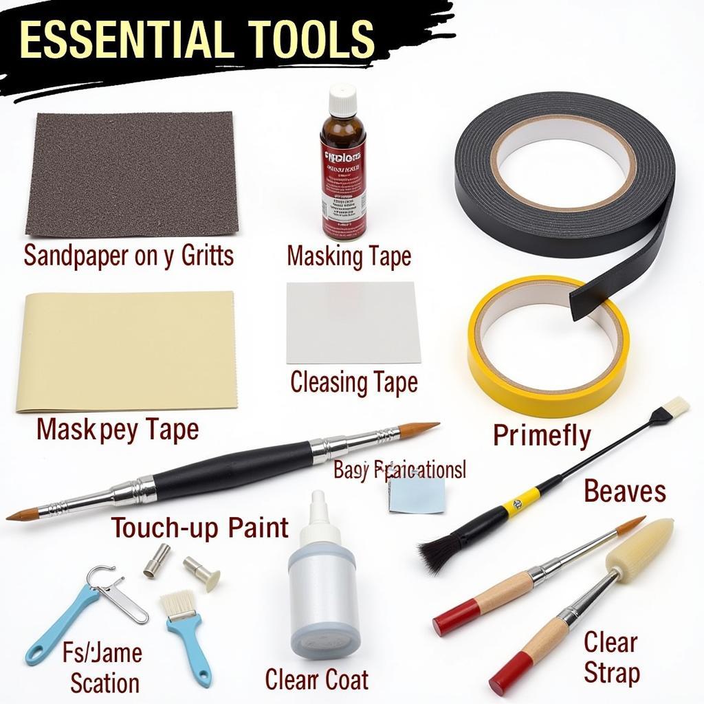 DIY Car Paint Crack Repair Tools