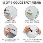 DIY Car Paint Gouge Spot Repair Process