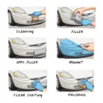 DIY Car Paint Plastic Panel Repair Steps