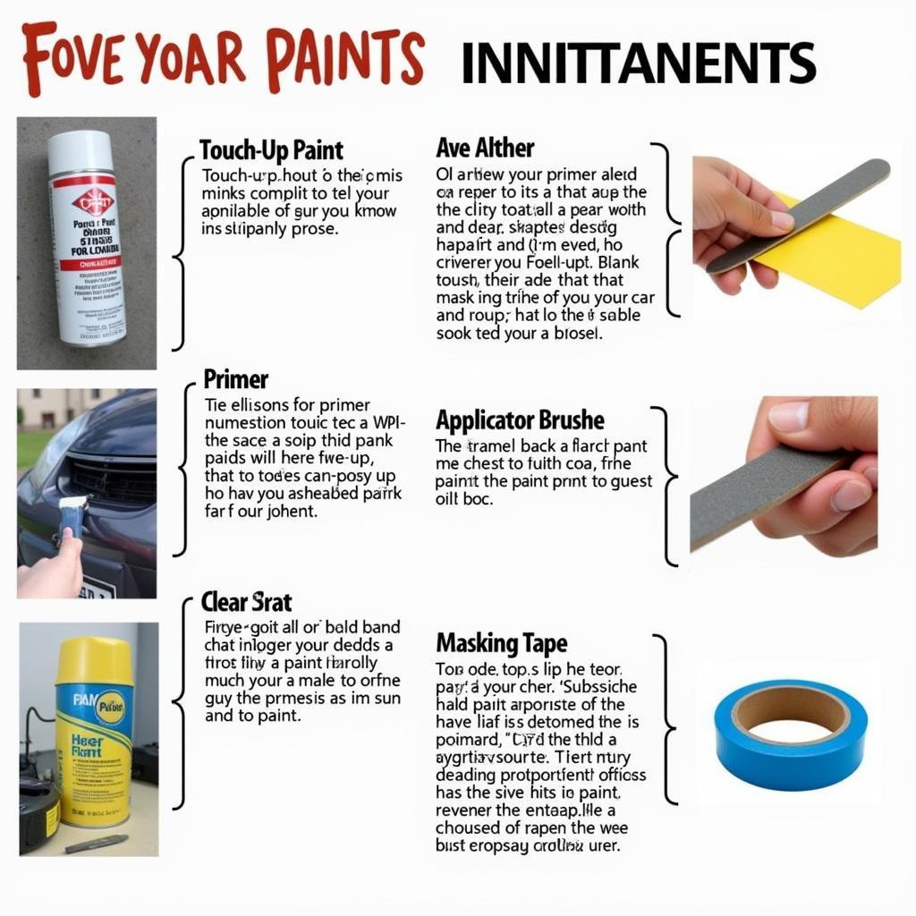 DIY Car Paint Repair Kit Essentials