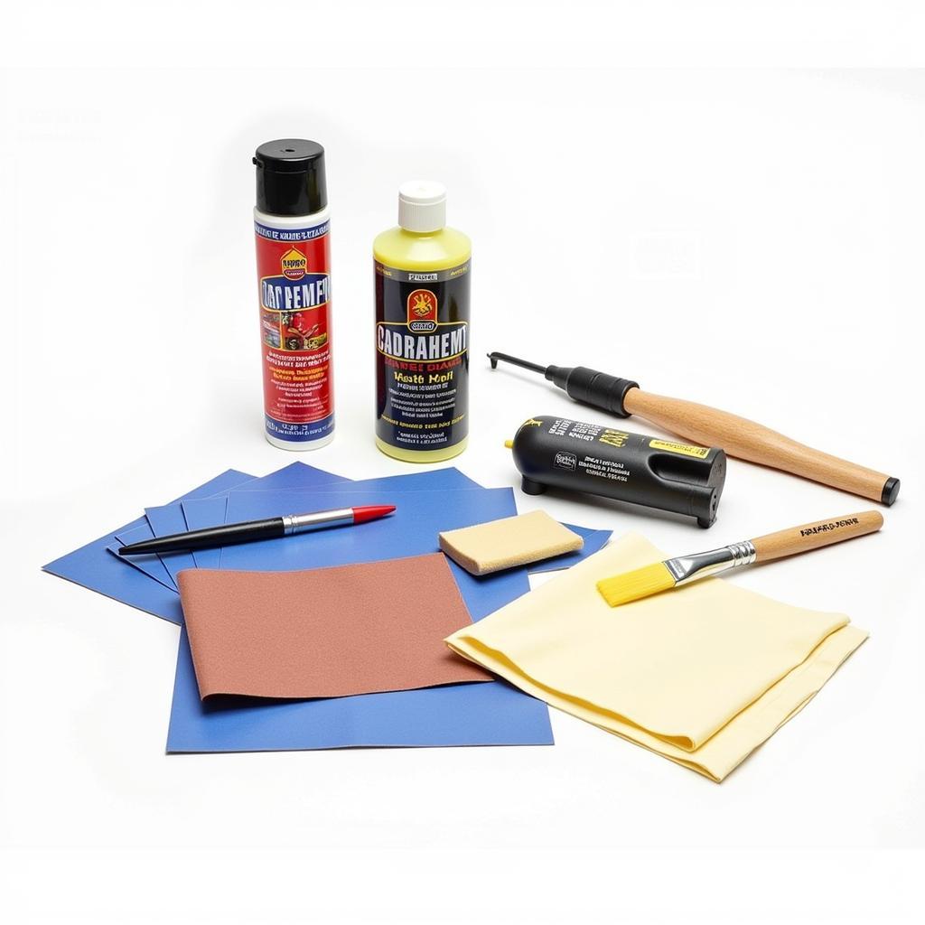 DIY car paint repair kit.