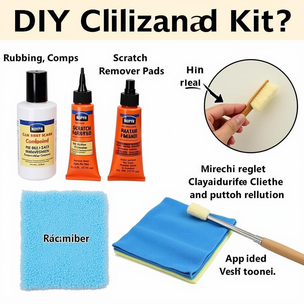 DIY Car Paint Scratch Repair Kit Contents