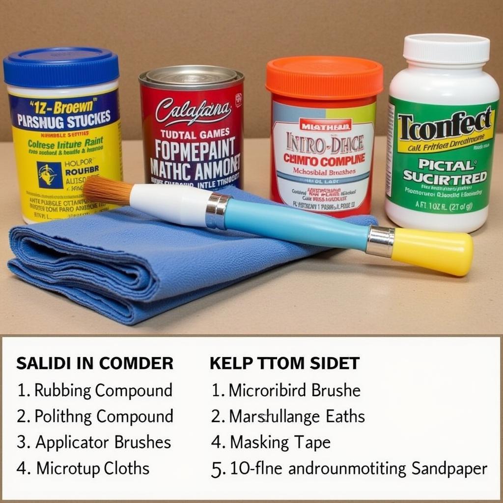 DIY Car Paint Scratch Repair Tools