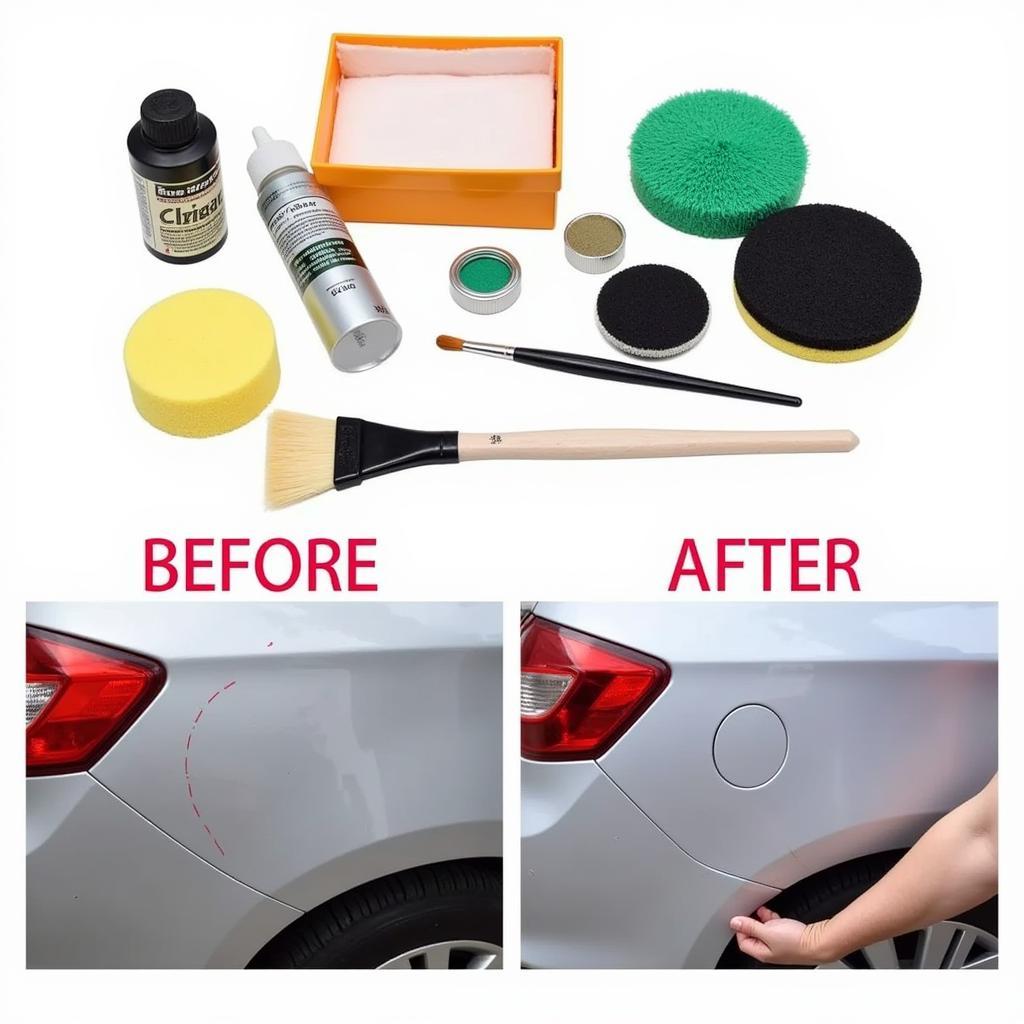 DIY Car Paint Scuff Repair Kit