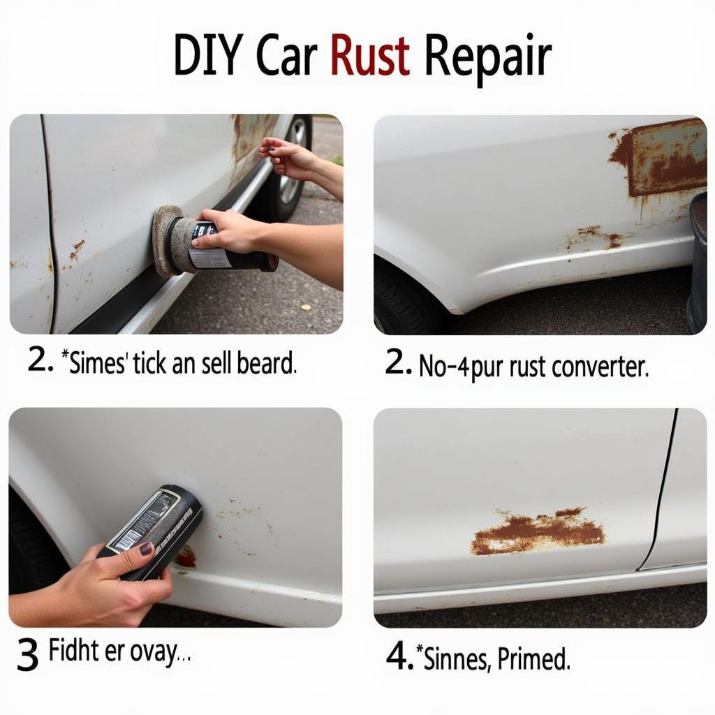 DIY car rust repair process