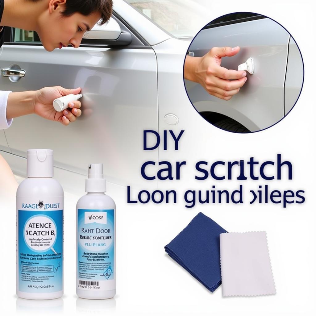 DIY Car Scratch Repair Kit in Use