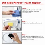 DIY Car Side Mirror Paint Repair Process