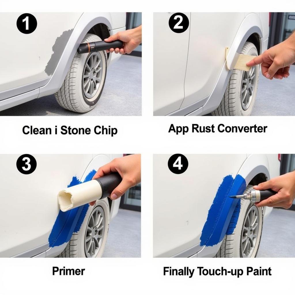 DIY Car Stone Chip Repair Process