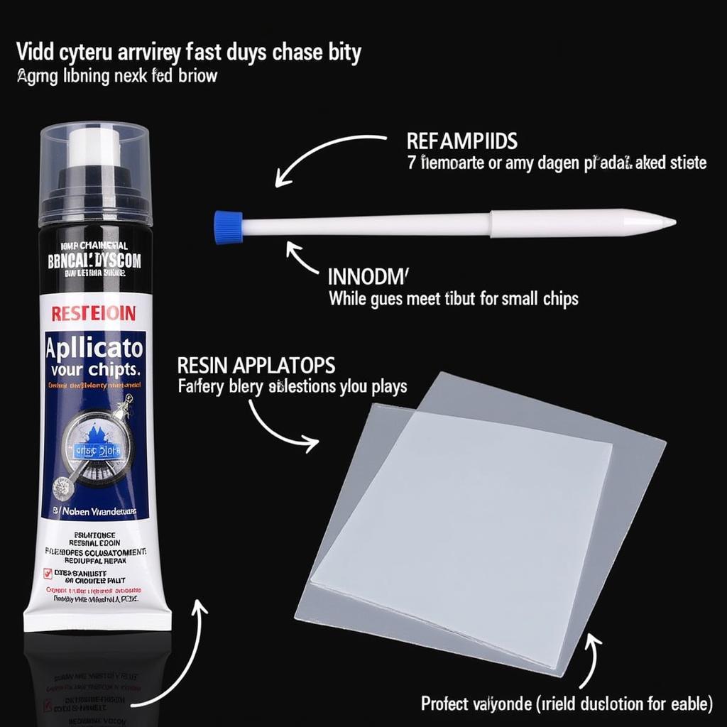 DIY car window repair kit components laid out on a table