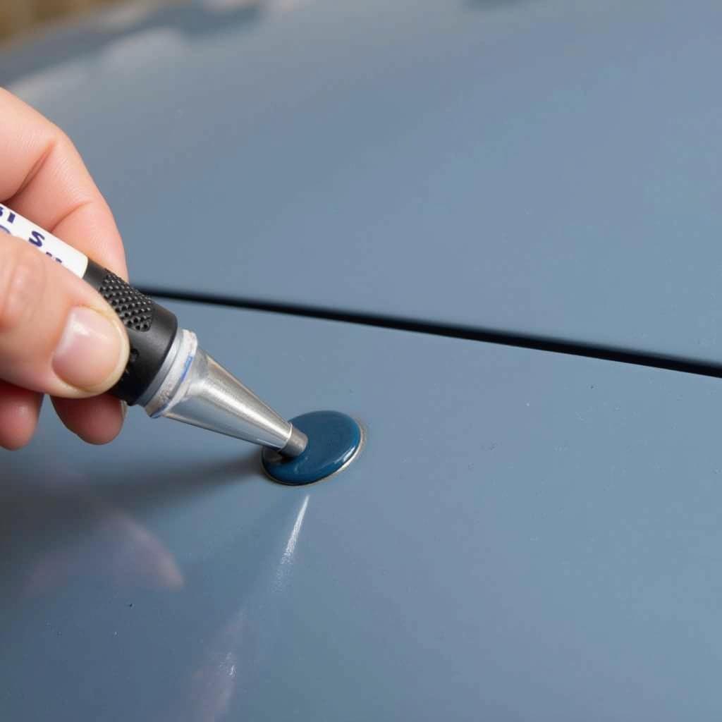 Applying a DIY Paint Chip Repair Kit