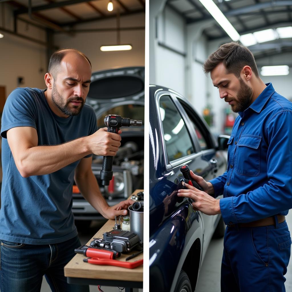 DIY vs. Professional Car Body Repair