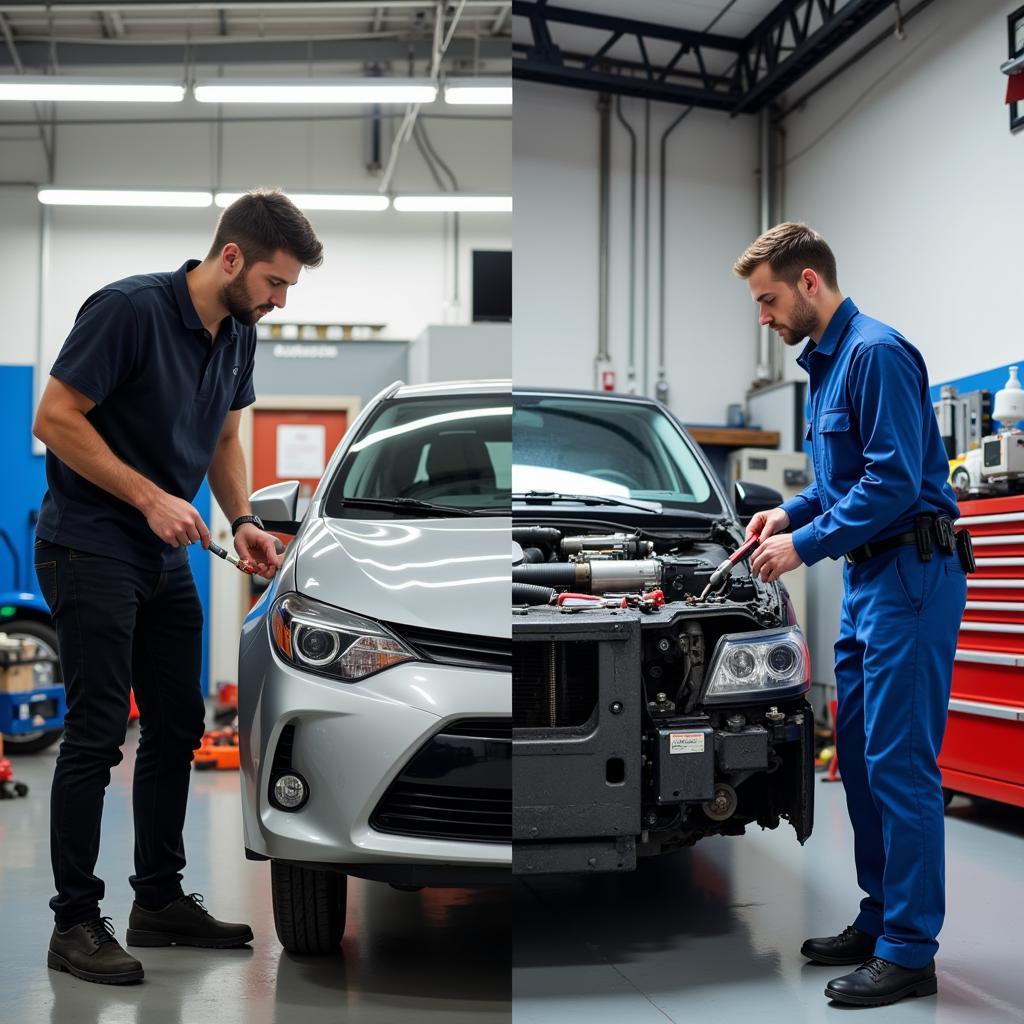 DIY vs. Professional Car Body Repair in Alcester