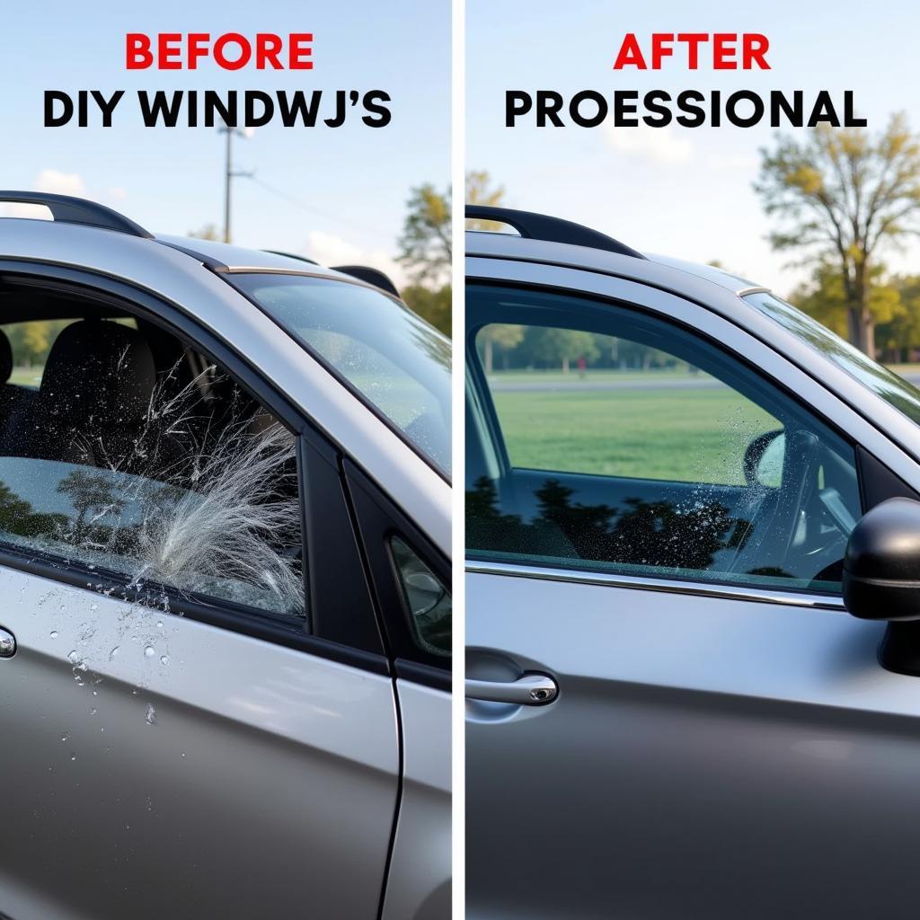 DIY vs. Professional Car Window Repair in Apex, NC