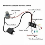 Electric Car Window Components Diagram