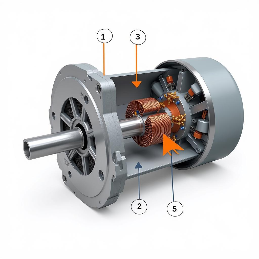 Electric Motor Components Diagram