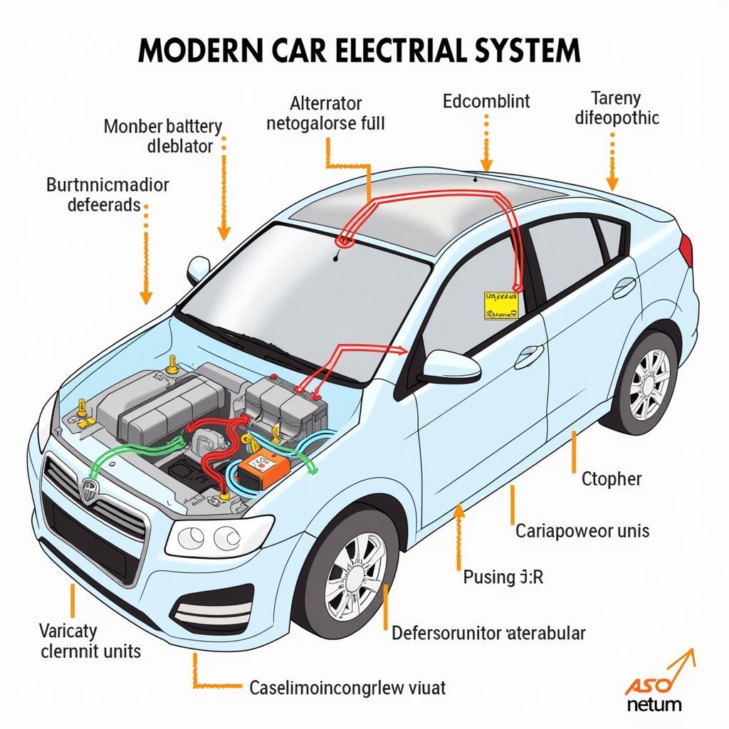 Modern Car Electrical System Diagram