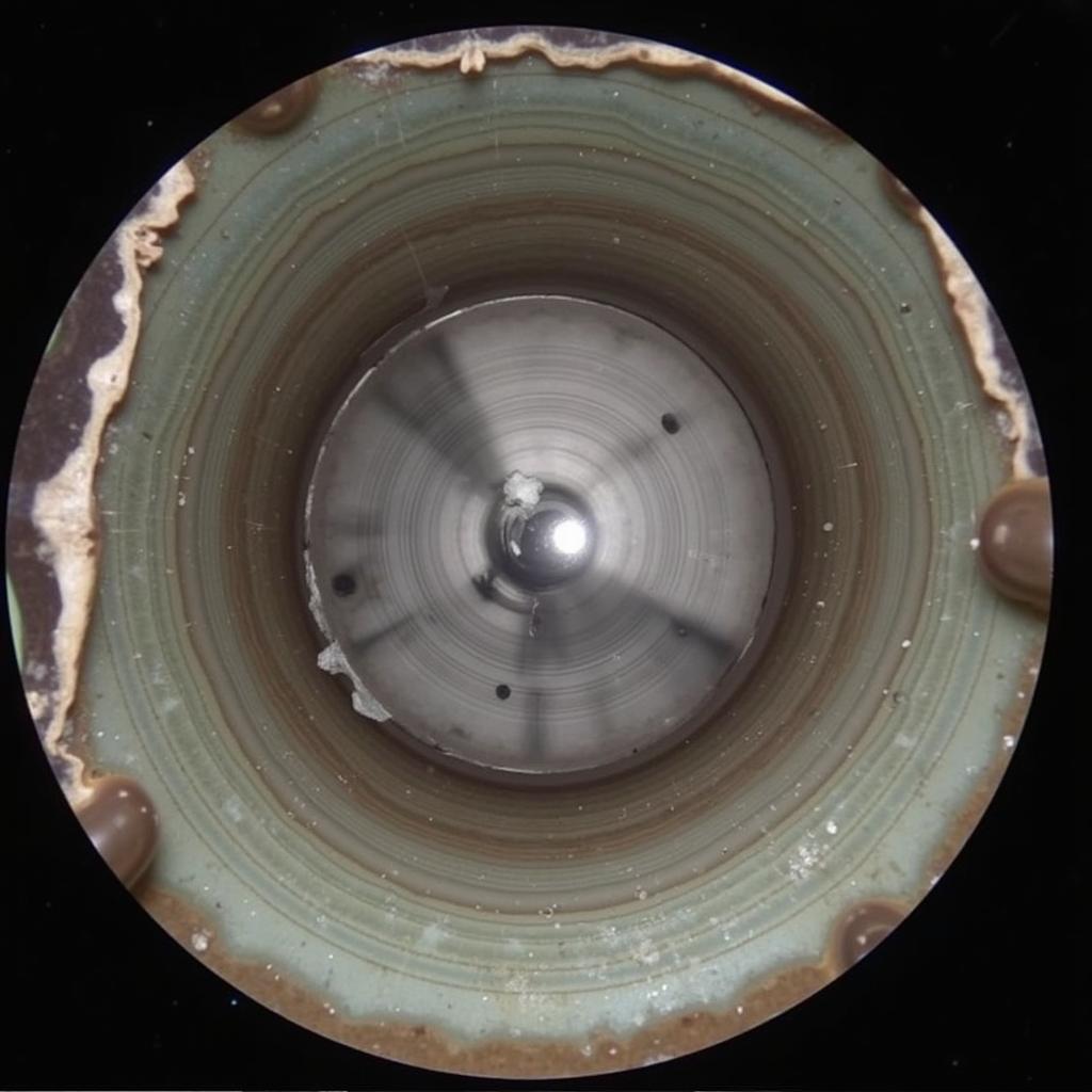 Endoscopic Image Showing Cylinder Damage