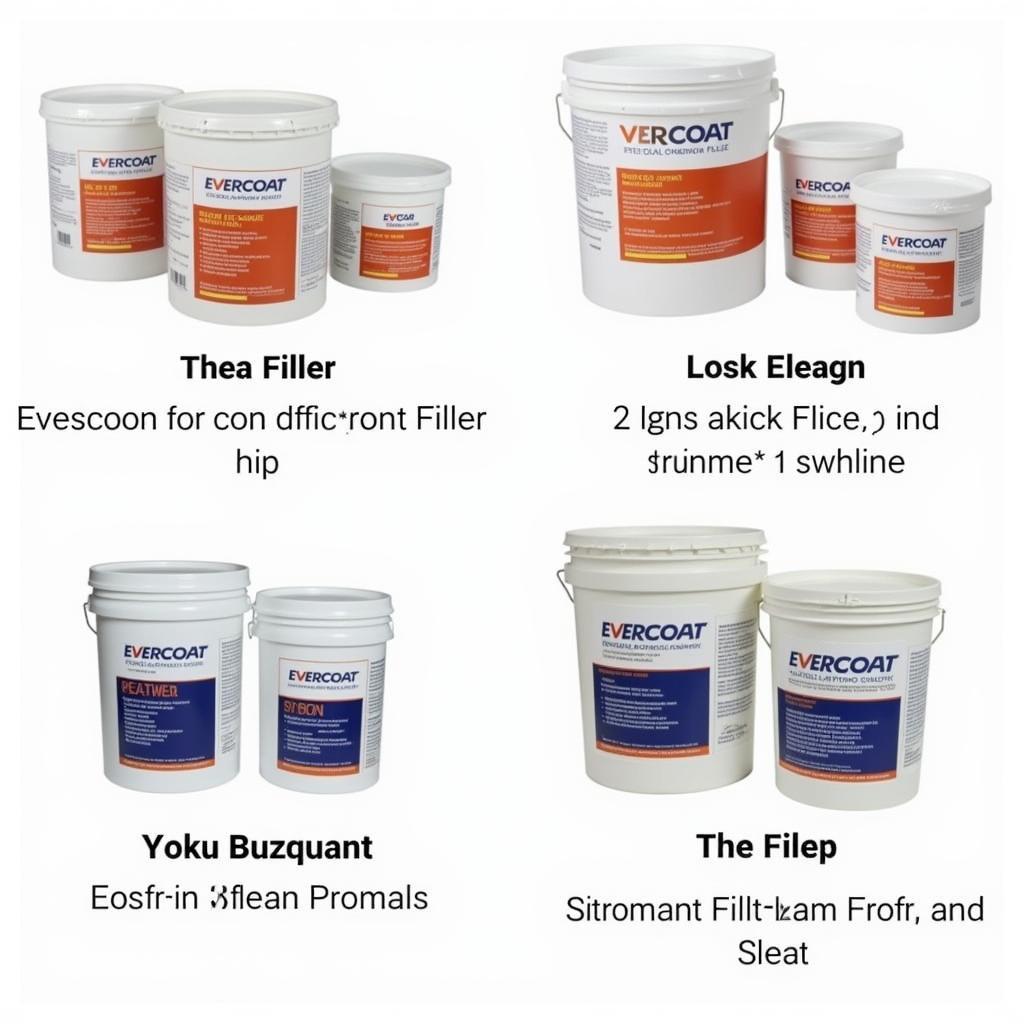 Evercoat Filler Types: Rage Gold, Rage Ultra, Metal Glaze, Quantum1