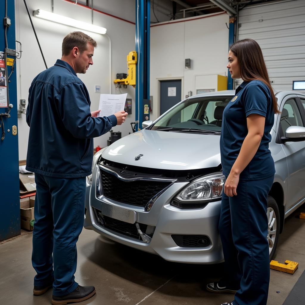 Fareham Car Bodyshop Customer Consultation