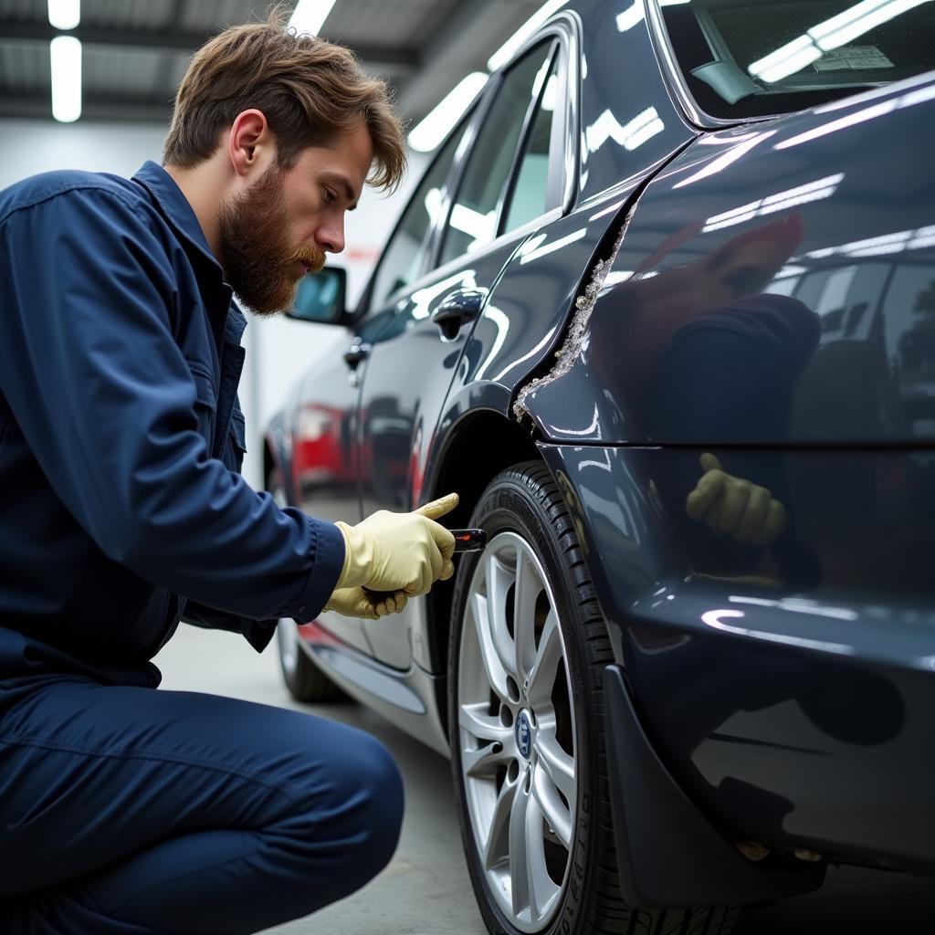 Car Bodyshop Repair Inspection in Fareham