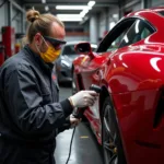 Ferrari Body Repair Process in a Specialized Workshop