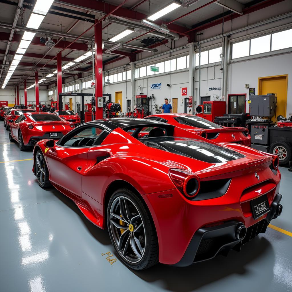 Ferrari Certified Repair Shop with Advanced Equipment