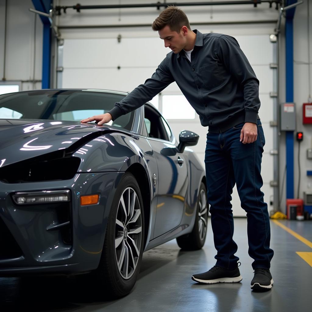 Final Inspection of Car Body Repair in Newark