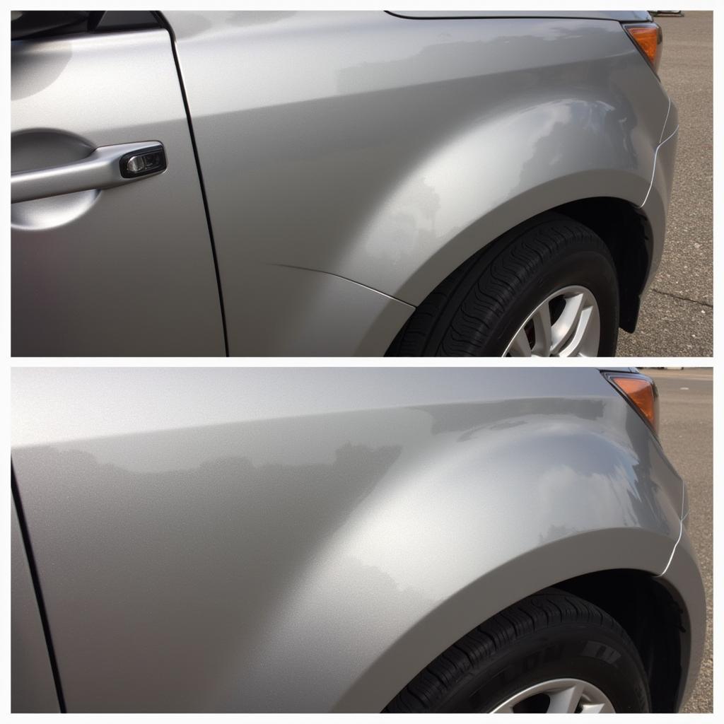 Finished Airbrush Car Paint Repair