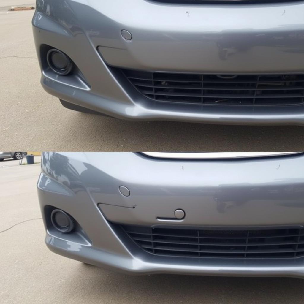 Finished Car Bumper Repair - Seamless Blend