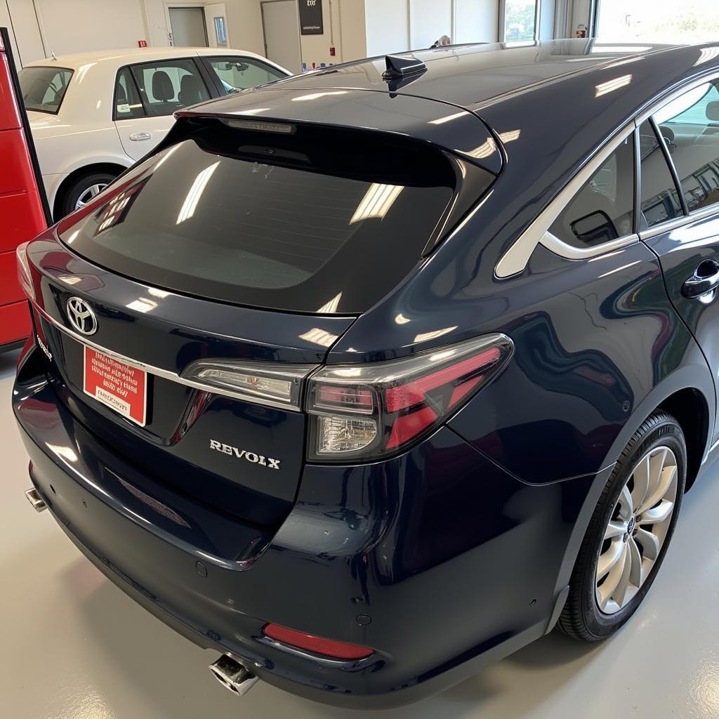 A car after a completed body repair