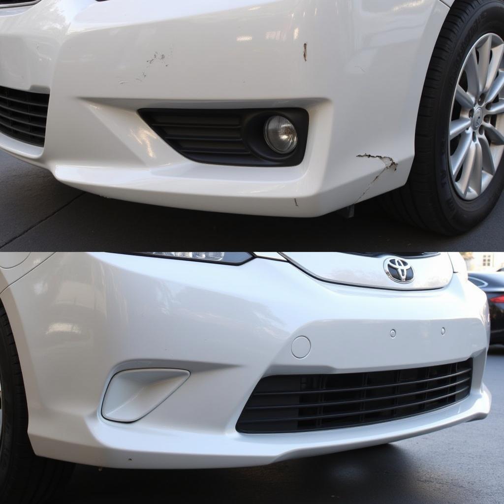 Finished Car Bumper Repair in Tempe