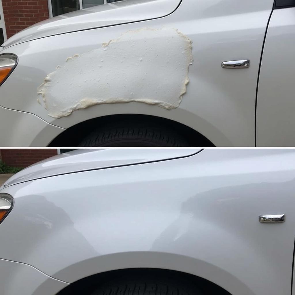 Finished DIY Car Paint Repair