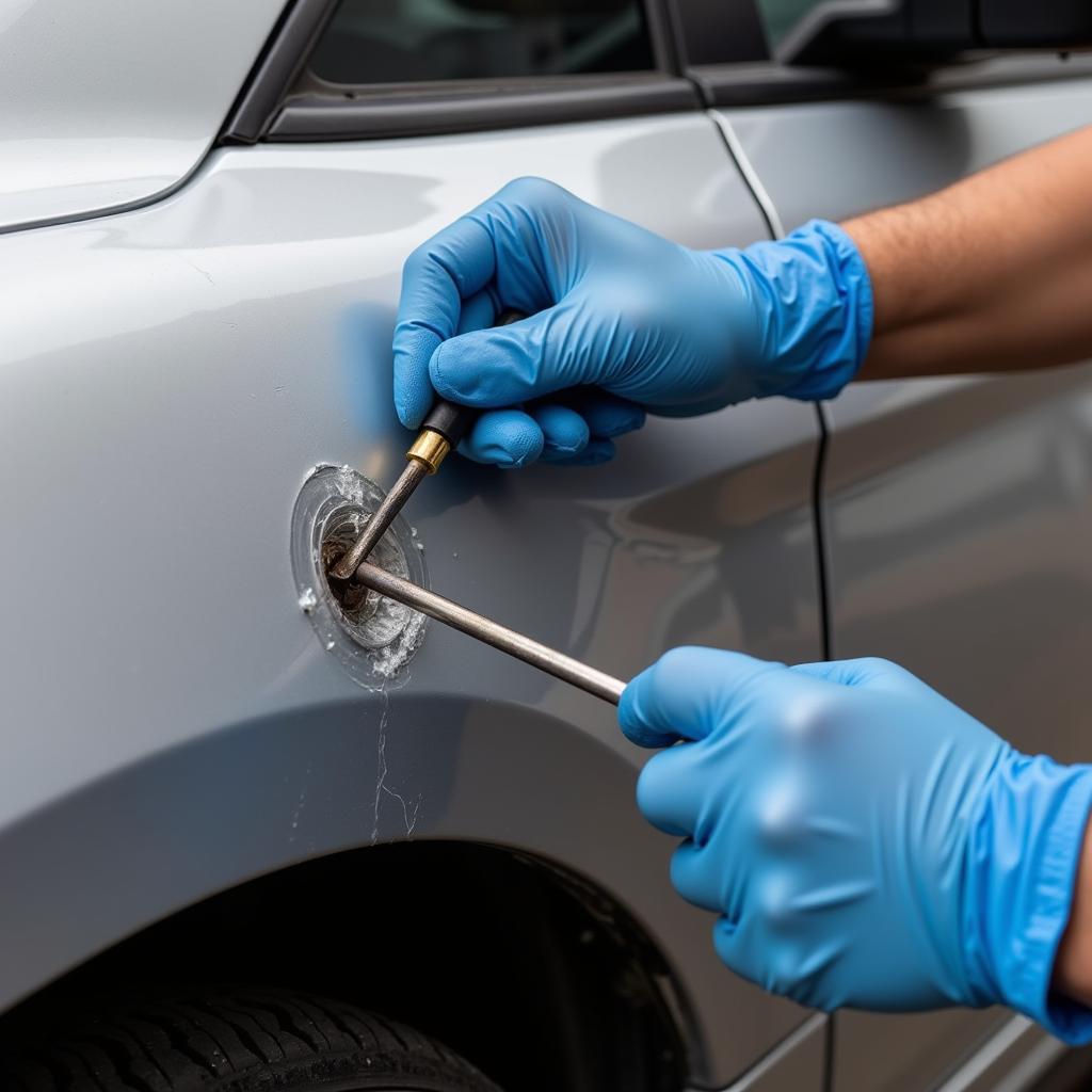 PDR Process on a Ford Car