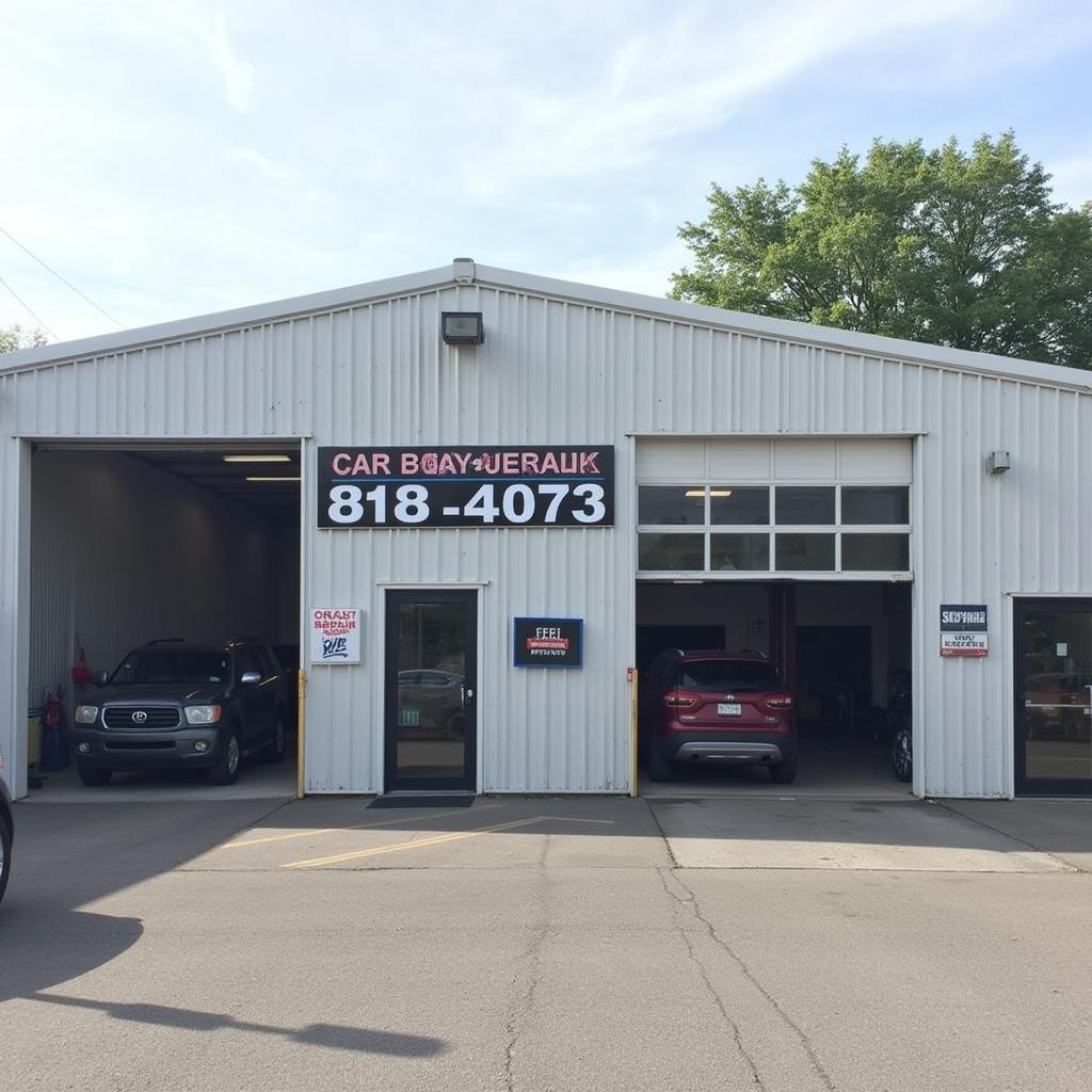 Great Ellingham Car Body Repair Shop Exterior