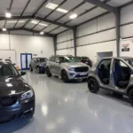 Inside a Modern Car Body Repair Shop in Haslemere