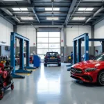 Modern Car Body Repair Shop Equipment in Heswall