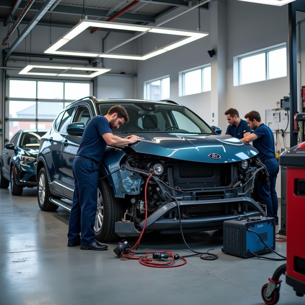 Modern Car Body Repair Shop in Hildenborough