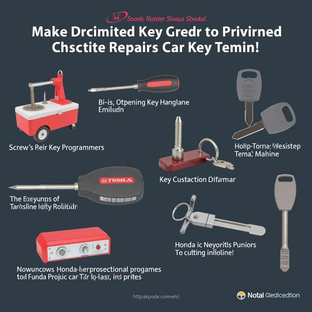 Tools for Honda Car Key Repair