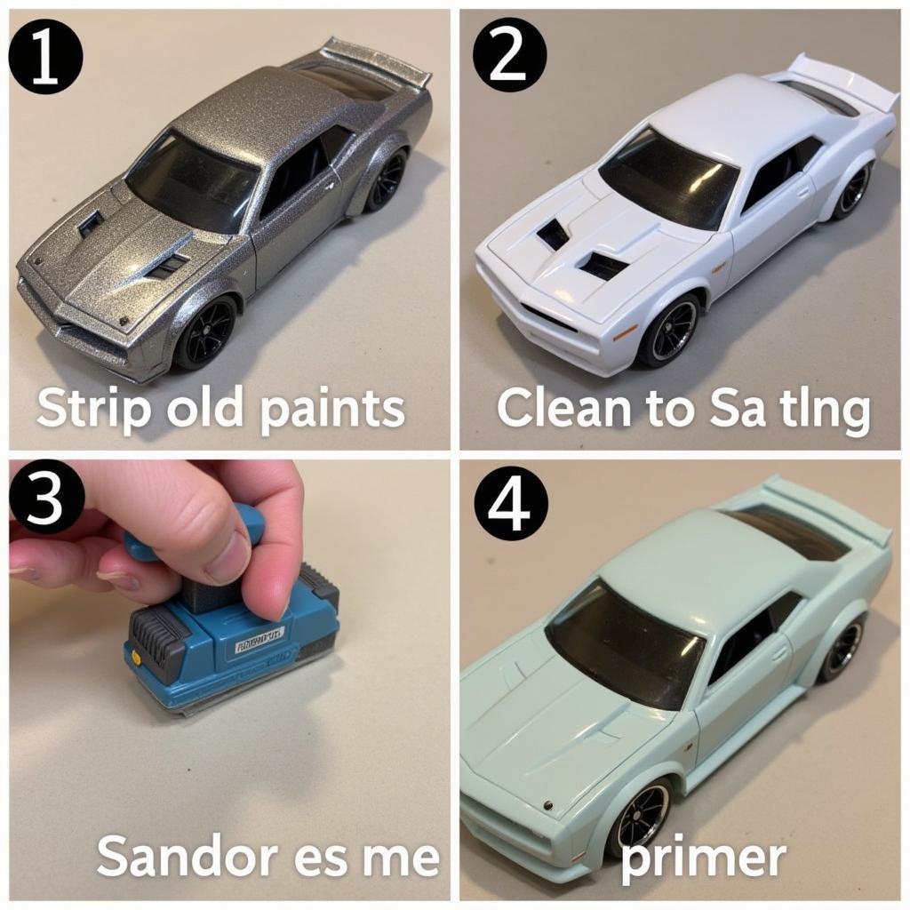 Preparing a Hot Wheels Car for Painting