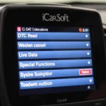 iCarsoft CR Pro Displaying Key Features