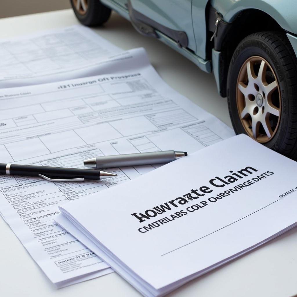 Filing an insurance claim for car body repairs in Chesterfield