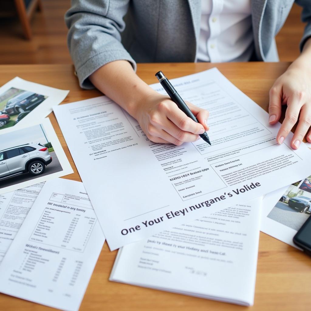 Filing an Insurance Claim for Car Body Repair in Peterlee: Organizing necessary documents.