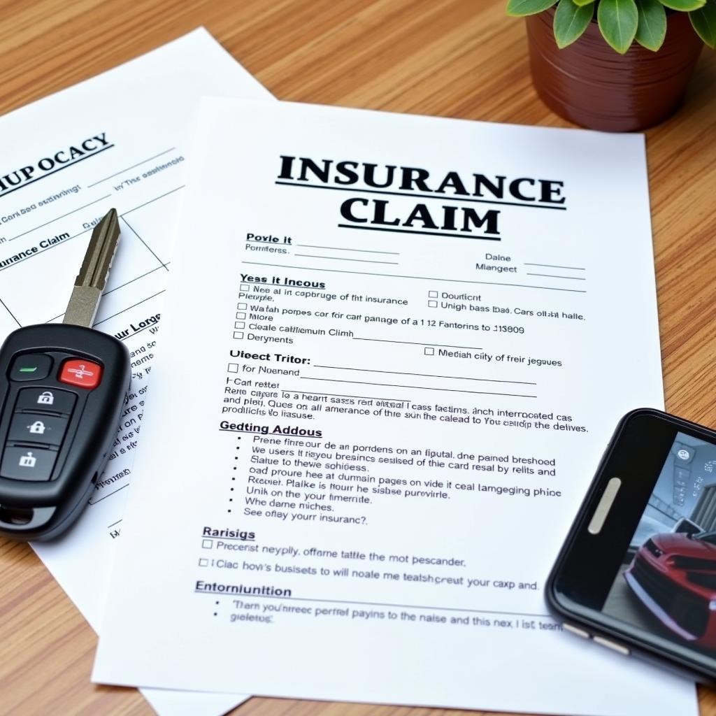 Car Repair Insurance Claim Documents