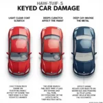 Types of Keyed Car Damage: Clear Coat, Paint, and Deep Gouges