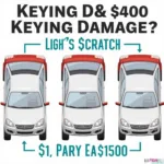 Keyed Car Door Damage Levels