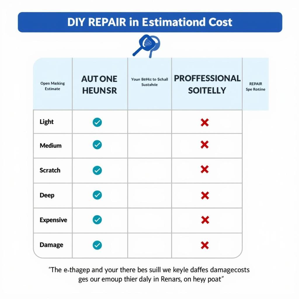 Keyed Car Repair Cost Comparison