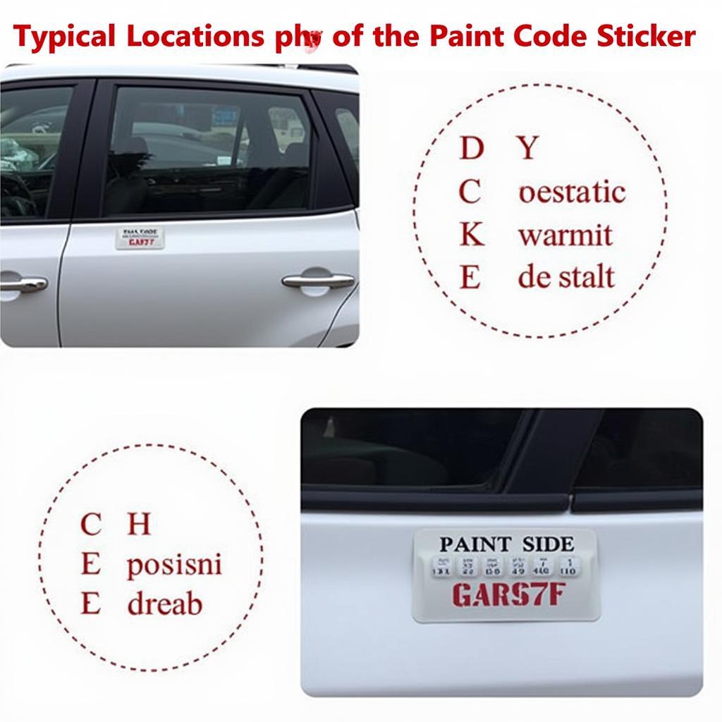 Finding the Kia Brown Car Paint Code Location