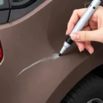 Applying Touch-Up Paint to a Kia with a Repair Pen